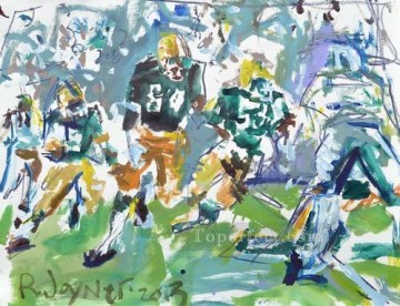 スポーツ Painting - アメリカンフットボール04 印象派